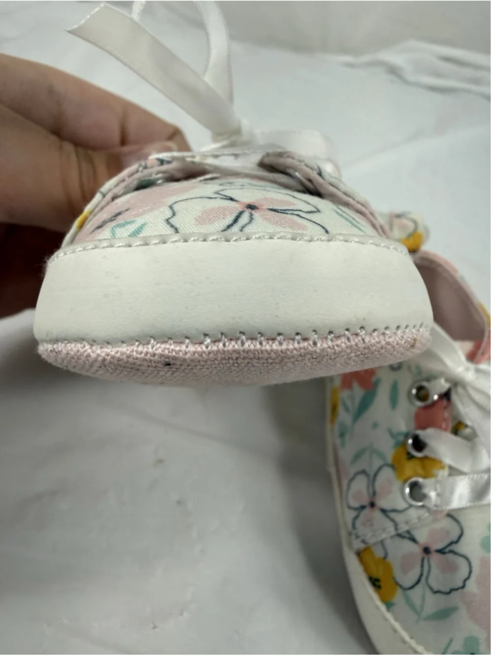 Baby Girl Size 0-3 Months Shoes With Bow Carter's Child Of Mine New